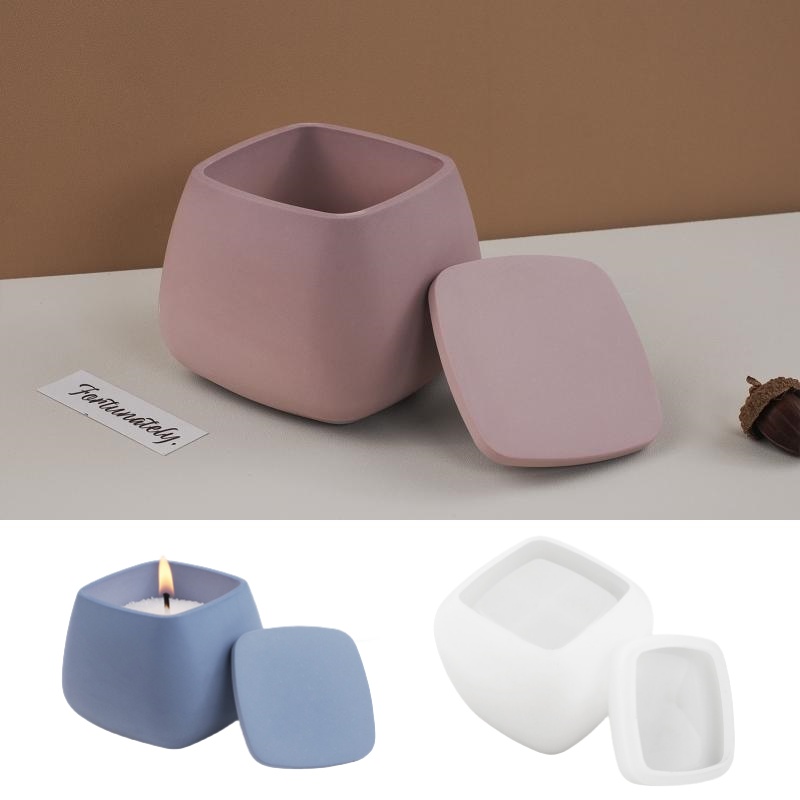Candle Making Supplies Kit - 1 ensemble boîte de rangement carrée