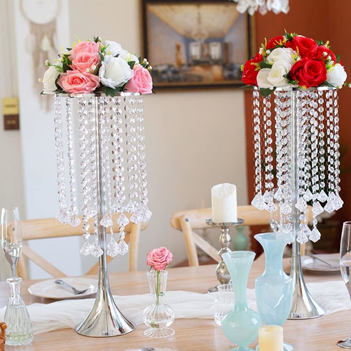 Candle Supplies Luxury - Support à fleurs en cristal de