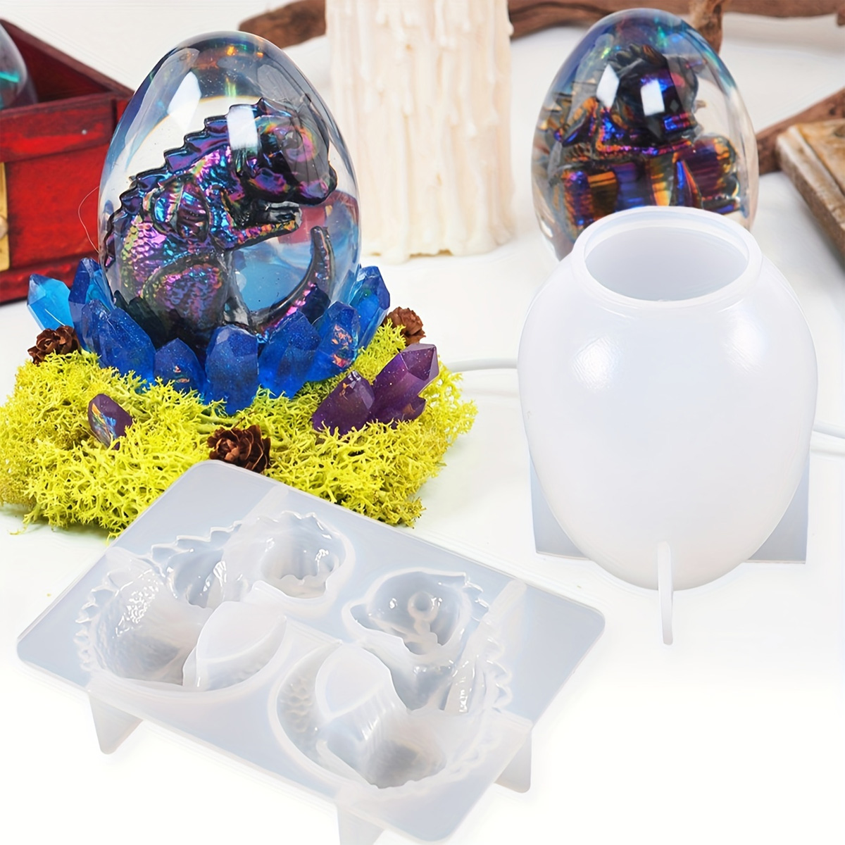 Candle Making Supplies Kit - Moules à œufs de Dragon en