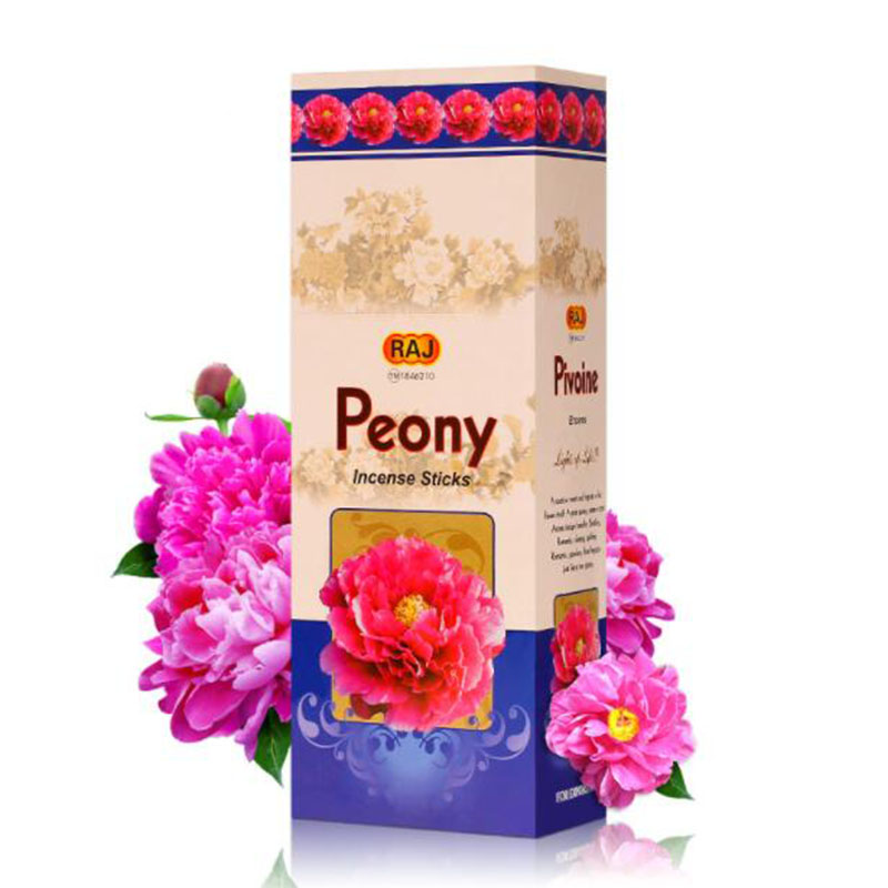 Candle Supplies India - Encens indien grande boîte, saveur pivoine,